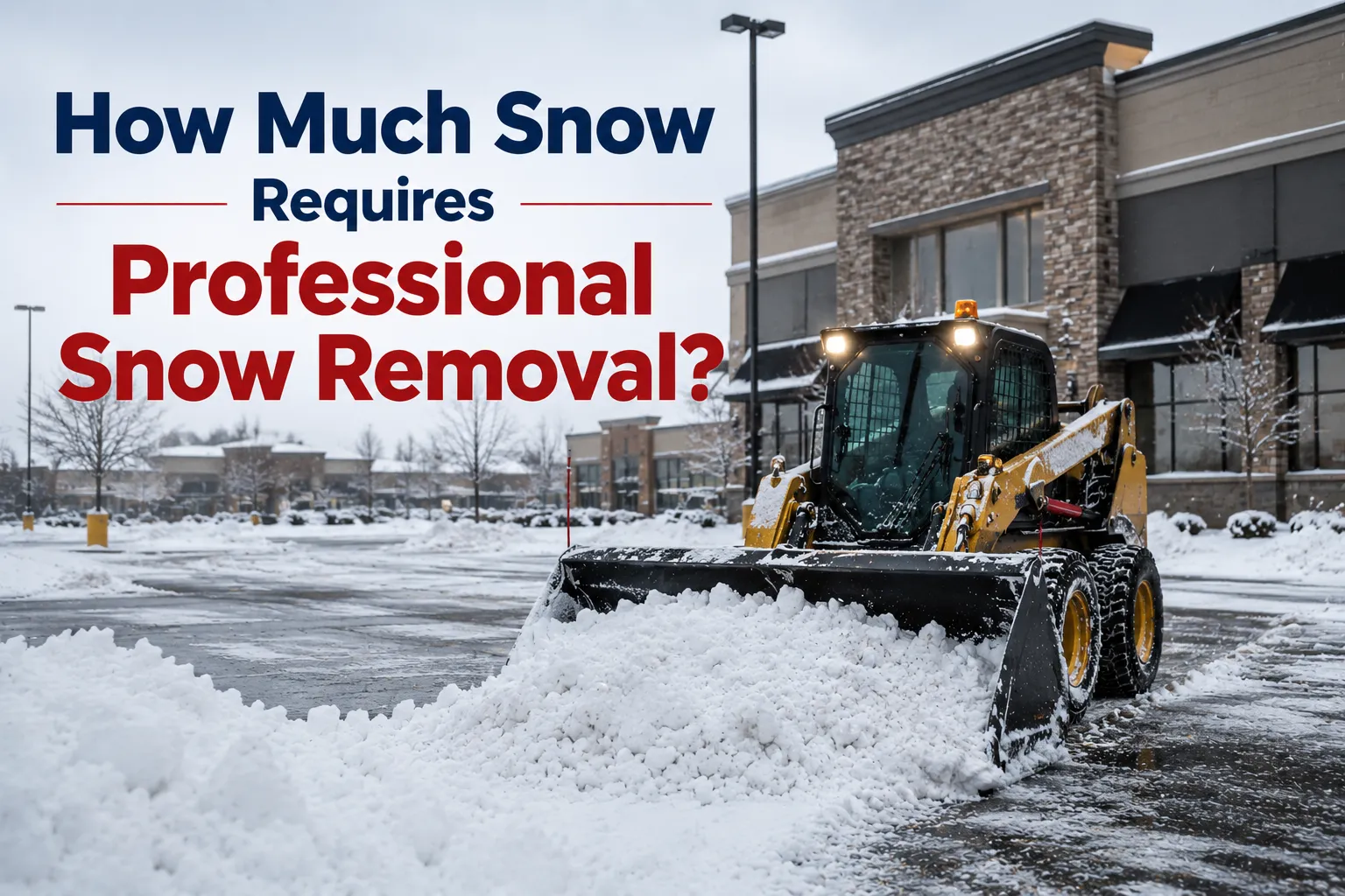 How Much Snow Requires Professional Snow Removal_