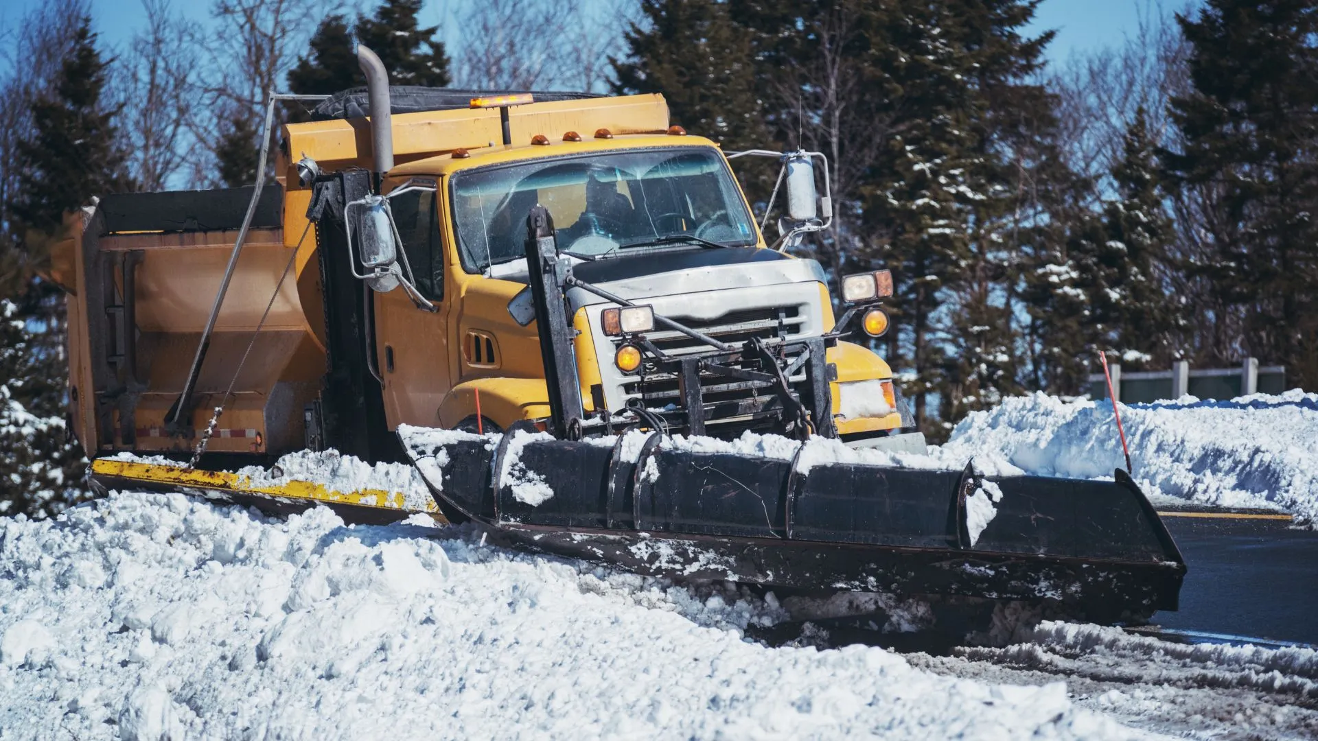 Industrial Snow Plowing in London