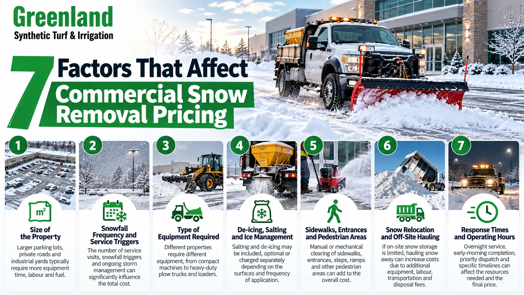 7 Factors Affecting Snow Removal Pricing