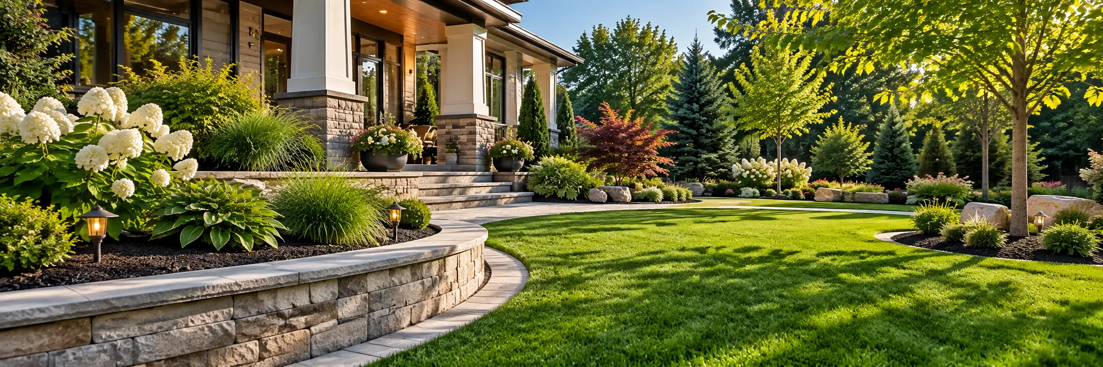 Sunlit Modern Garden Entrance